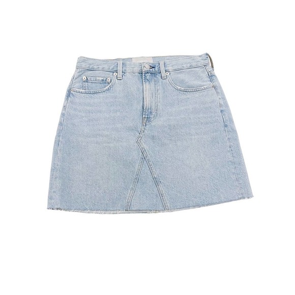 Everlane The Denim Reconstructed Jean Skirt Light Wash SZ29 - Picture 1 of 10